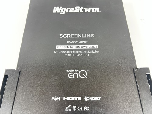Interruptor de presentación compacto Wyrestorm Screenlink 5:1 SW-0501-HDBT - Imagen 2 de 5