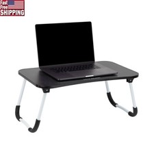 Foldable Bed Tray Lap Desk Portable Table Laptop Tablet Reading W/ Cup Holder US