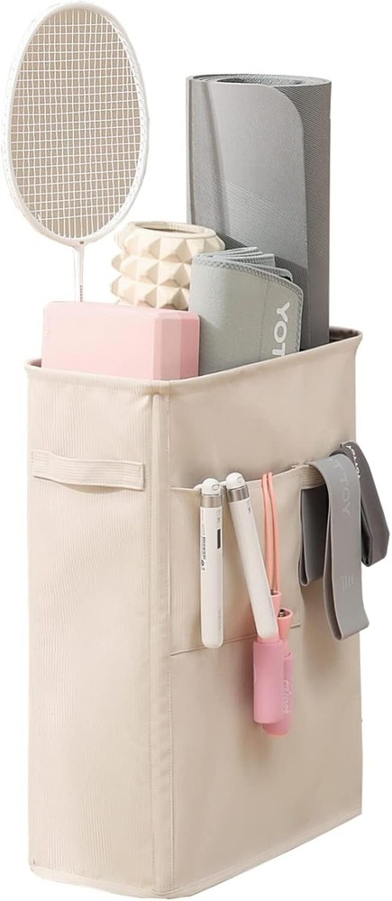 Yoga Mat Storage Rack for Home Gym Holds Foam Roller Yoga Strap and More