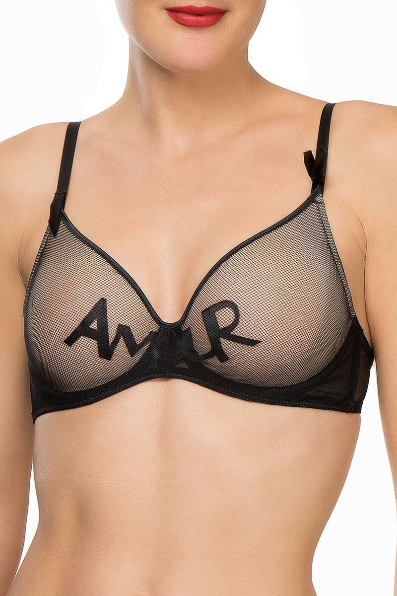 Soutien-gorge Bandeau Chantal Thomass 90C - Noir, Avec Nœuds, Réf. T06B50, Neuf Avec étiquettes