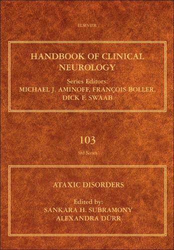 Ataxic Disorders Subramony Dürr Hardback Elsevier 9780444518927 Volume 103