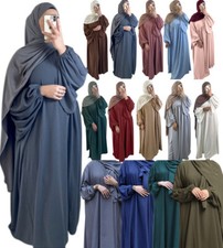 Islamic Kaftan Muslim Women Long Maxi Dress Ramadan Abaya Caftan Party Robe Gown