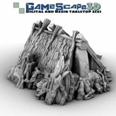 Gamescape3D - Goblin Swamp Shack - Tabletop Pathfinder Dungeons&Dragons Fantasy