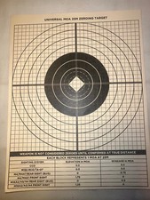 US Military Mike 4 carbine targets, for zero weapon, 10 ea on heavy stock paper.