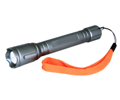 3 Lichtmodus LED Aluminium Taschenlampe Zoom (IN OUT) 2 x AA Batterie geliefert 