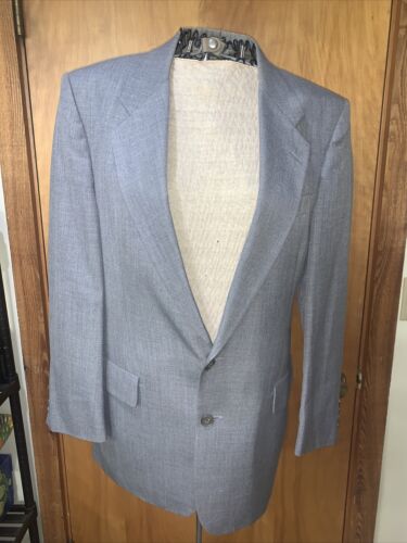 Vtg 80’s Christian Dior Monsieur Suit Jacket/Blazer Single Breasted Gray 42R - Picture 1 of 13