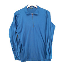 Patagonia Capilene Base Layer 1/4 Zip Men's XL Outdoors Hiking Blue Made in USA