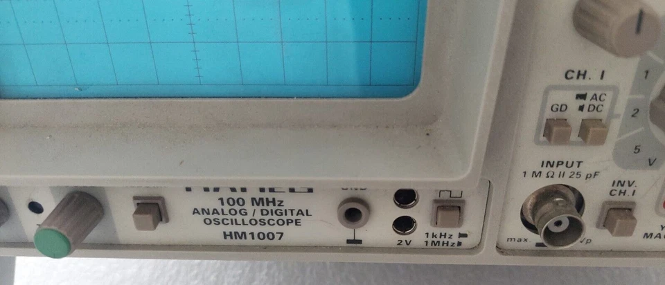 HAMEG - HM 1007 -100MHZ Analógico/Digital Osciloscopio - Interface Ho 79-7 + PSU - Imagen 4 de 4