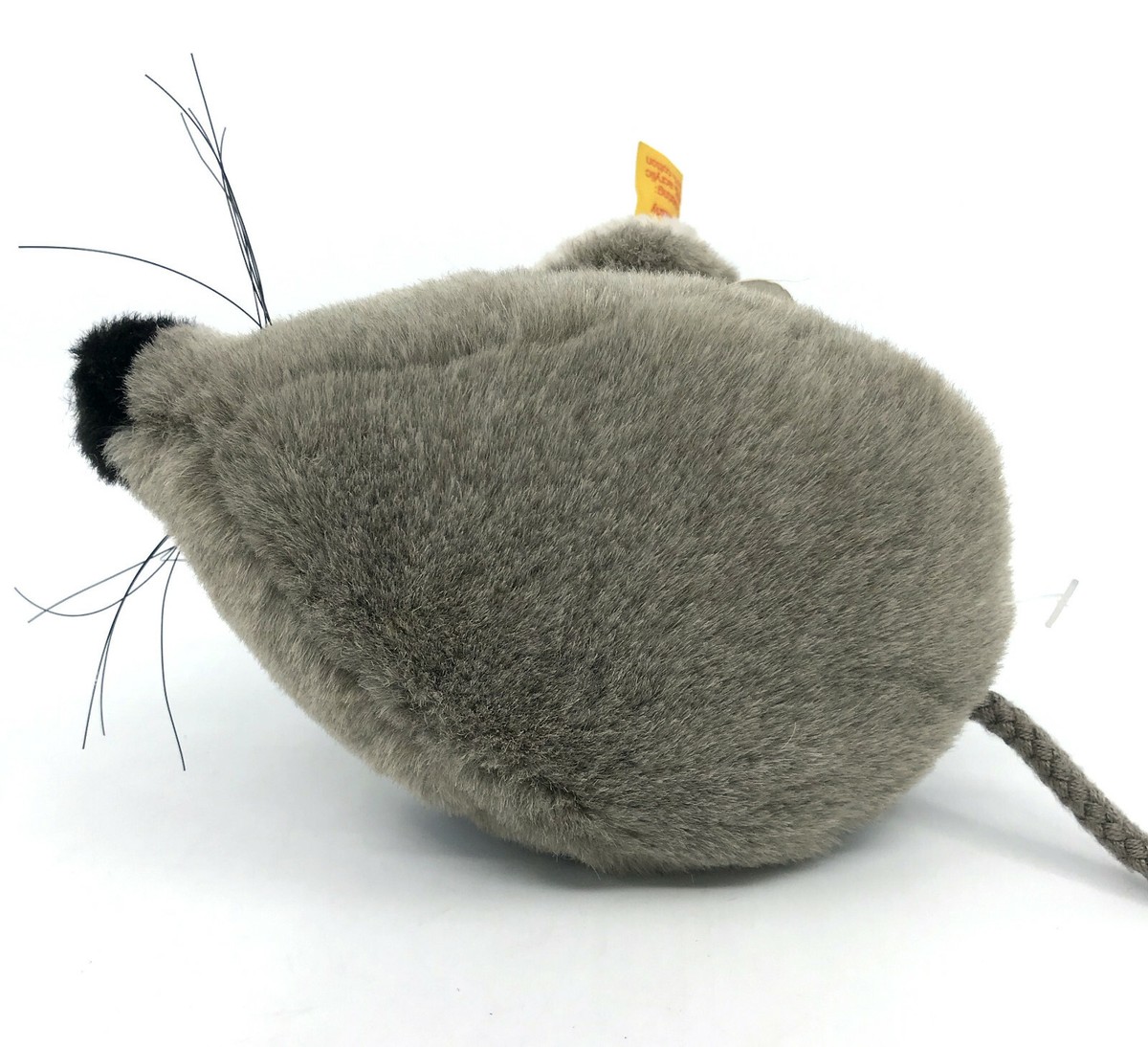 Steiff Cosy Fiep Mouse 1980s Gray Plush 15cm 6in ID Button Tags
