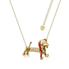 Disney Pixar Toy Story Gold-Plated Slinky Dog Necklace - DYN1006 - New