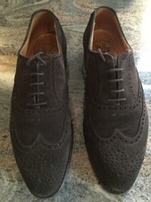 Alt Wien Herrenschuhe Budapester Wildleder Du...