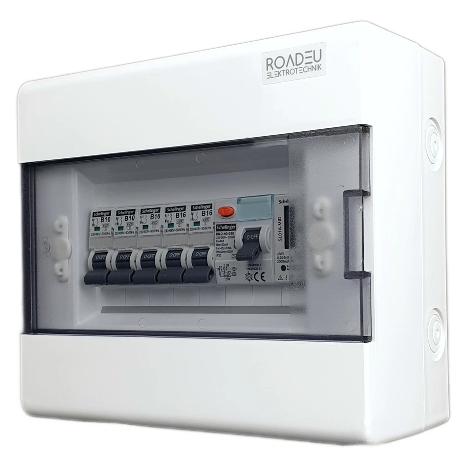 Leitungsschutzschalter Komplett mit Zähler, Fi Schutzschalter, Sicherungskasten - Bild 3 von 4