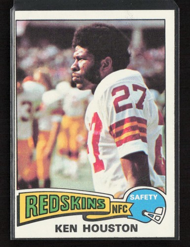 1975 Topps #519 Ken Houston Washington Redskins Near Mint or Better - 第 1/2 張圖片