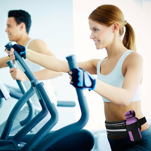 Confezione Cintura Corsa Impermeabile Marsupio Porta Borraccia Sport Fitness Bag - Foto 9 di 21