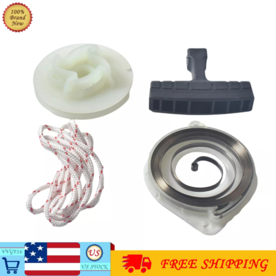 #ad #ad Recoil Starter Pulley Spring Kit For Husqvarna 445e 450 455 460 Rancher Chainsaw $7.99