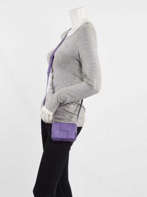 BOTTEGA VENETA / カセットトリフォールドウォレット パープル BOTTEGA VENETA / カセットトリフォールドウォレット パープル BOTTEGA