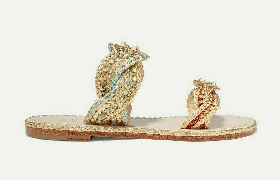 Christian Louboutin Normandie Mules Sandals Studs Slides Shoes Shoe 36