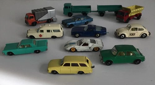 Lesney Matchbox Assorted Lot Of 12 Cars & Trucks 1960’s, Made In England