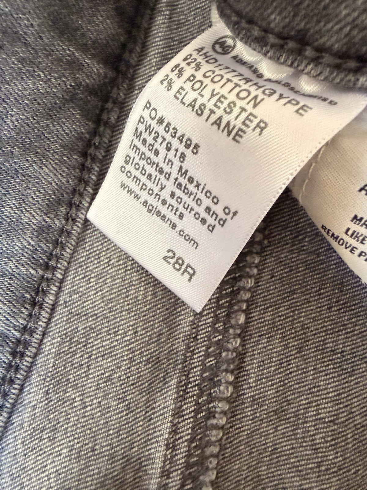 AG Adriano Goldschmied High Rise Skinny Ankle Blue Denim Jeans 5-Pocket thumbnail 5