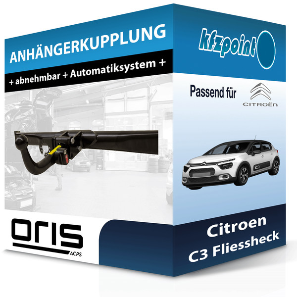 für Citroen C3 Fliessheck 07.2016-Jetzt Oris AnhäNgerkupplung Abnehmbar Neu-image