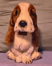 Basset Hound Dog Plush Stuffed Animal Brown  White Small 6-14" Ages 3-7