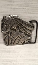 Siskiyou Buckle CoSiskiyou Buckle Co Native American Indian Chief 1980 Bergamot