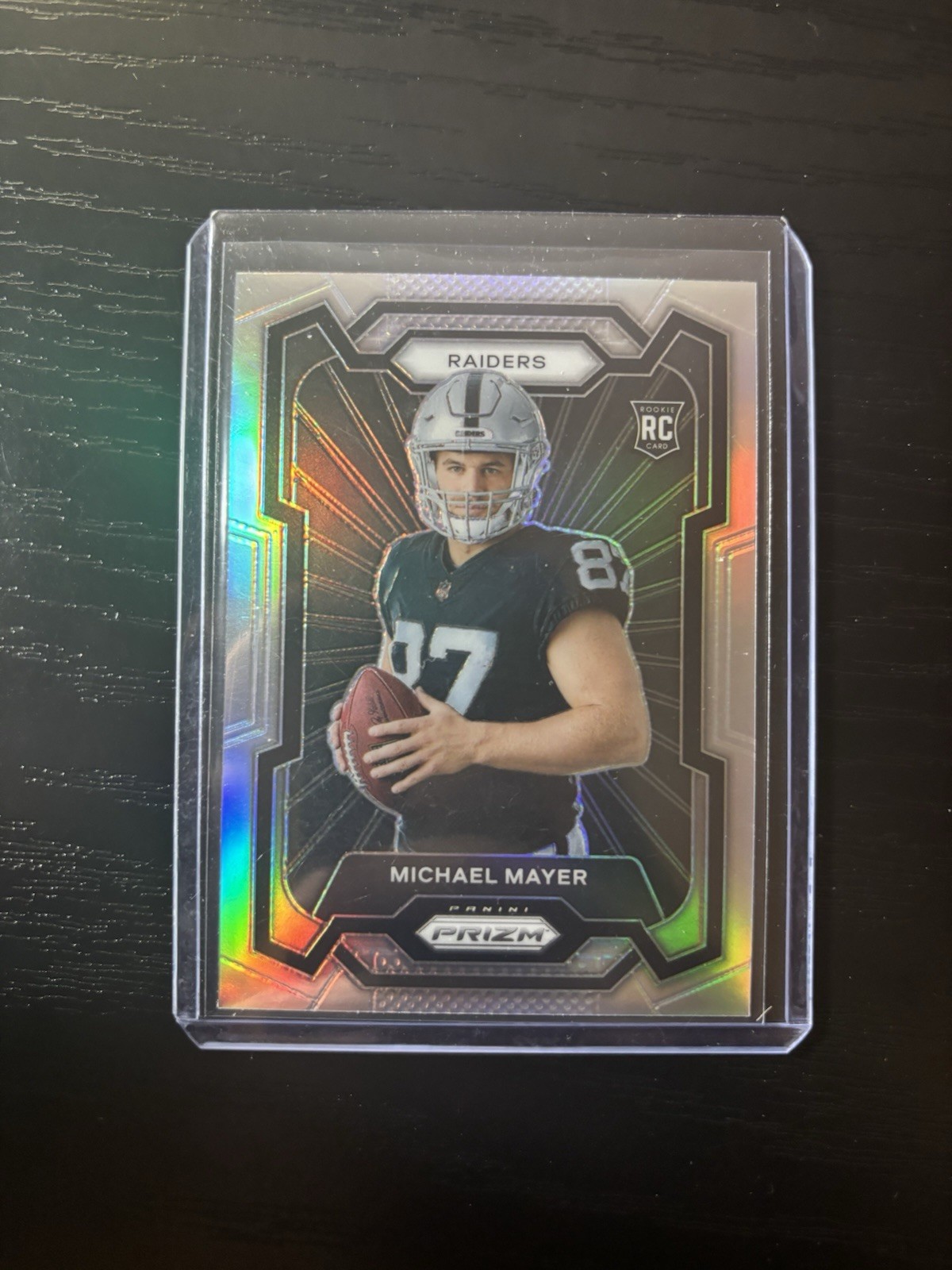 MICHAEL MAYER 2023 PANINI PRIZM ROOKIE SILVER VARIATION RAIDERS RC Rookie