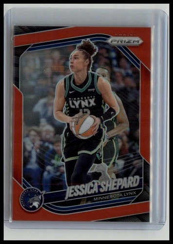 Jessica Shepard 2025 Panini Prizm WNBA Red Prizms #/299 #137 Minnesota Lynx