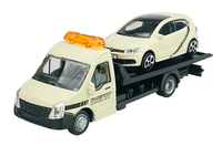 Bburago VW Volkswagen Polo With Flatbed Beige 1:43 DIE Cast Metal Model