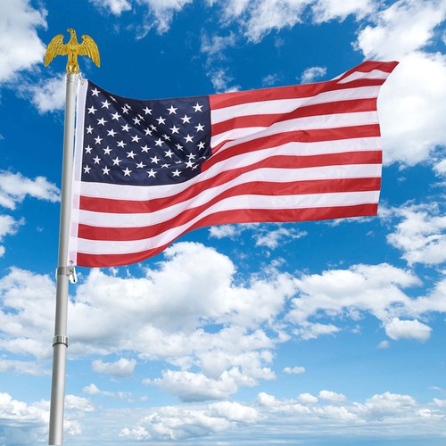 2 Pcs 3x5 FT American Flag Oxford Stars Sewn Stripes with Grommets Fly Flags - Picture 9 of 9