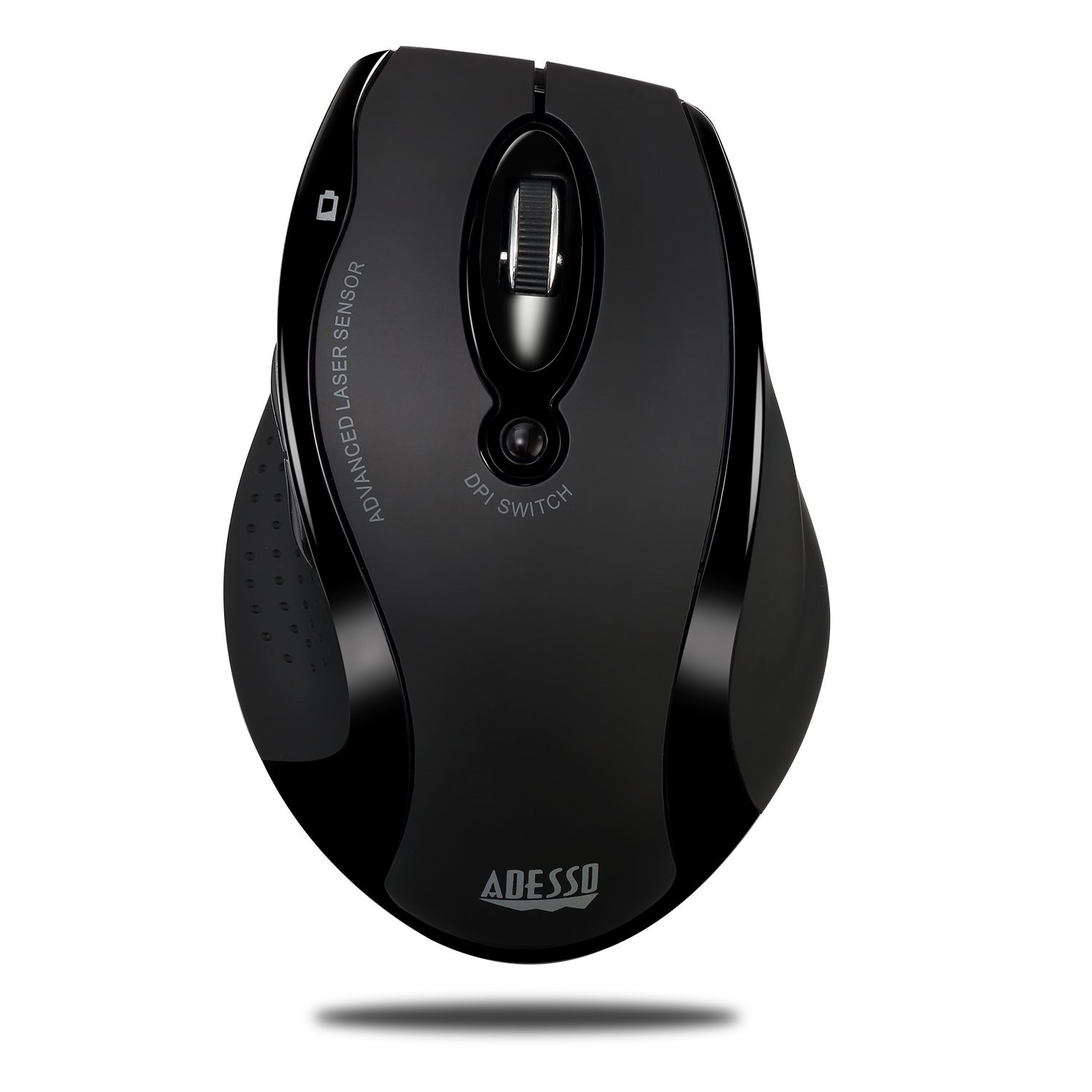 Adesso iMouse G25 Wireless Ergonomic Laser Mouse with 3 Adjustable DPI Settings