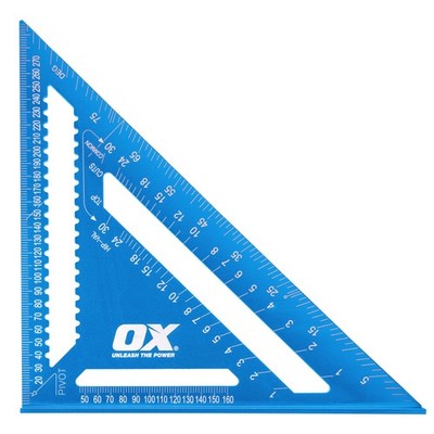 OX Tools Pro Aluminium Sparren Vierkant metrisch - 300 mm 300 mm, blau 