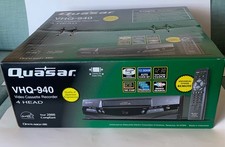 VCR Quasar Video Cassette Recorder 4 Head VHQ-940 VHS Player Factory Sealed NEW