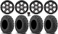 ITP SS212 14" Wheels Black 30" MotoVator Tires Can-Am Renegade Outlander