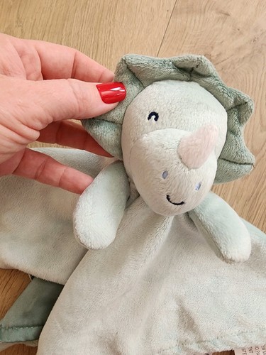 Gerber Dinosaur Dino Baby Blanket Security Lovey Green Soft Toy Pre-owned - Picture 4 of 6