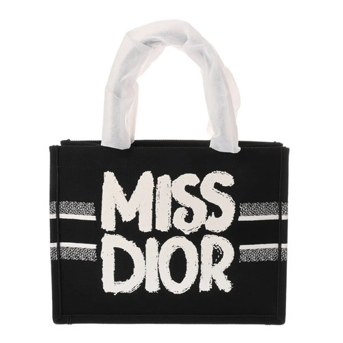Dior Miss Dior Tote Bag Canvas Black #WB3488