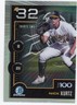 2025 Bowman chrome Scouts Top 100 Prospects Rookie Nick Kurtz #32 Athletics