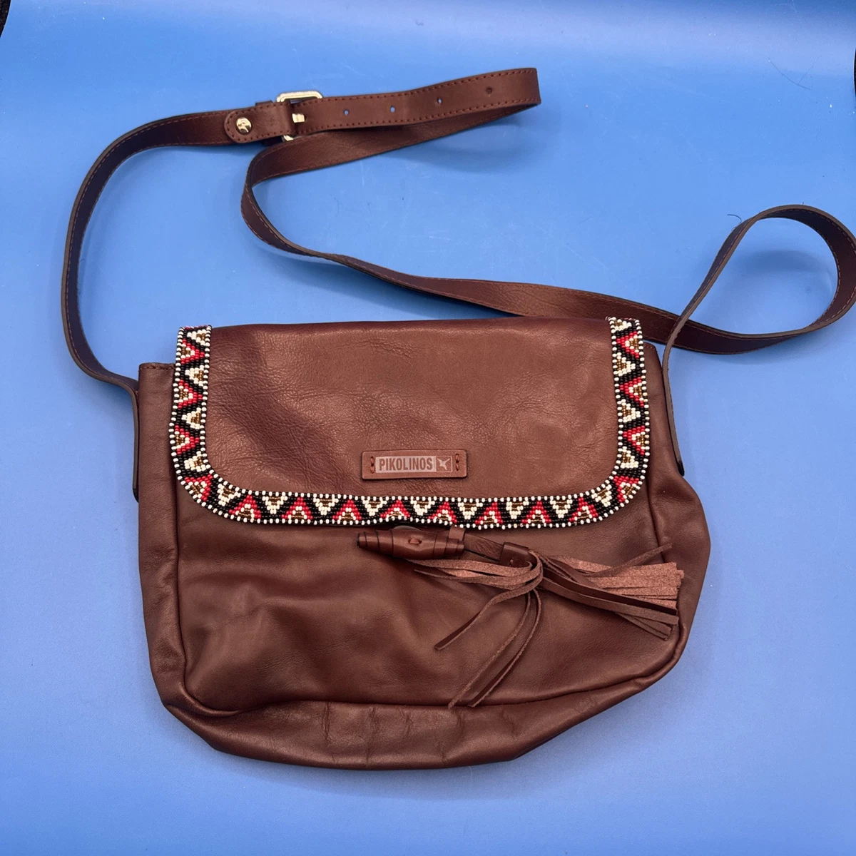 Pikolinos Borse In Pelle AMER Donna - Shopper Intrecciata Con Manici Regolabili