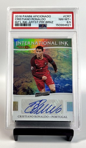 2016-17 Cristiano Ronaldo Panini Aficionado II-CR7 Auto /20 PSA 8.5 #CR7