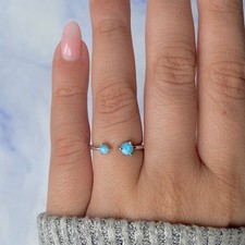 Larimar Ring / 925 Sterling Silver Ring / Healing Gemstone / Gifts for her