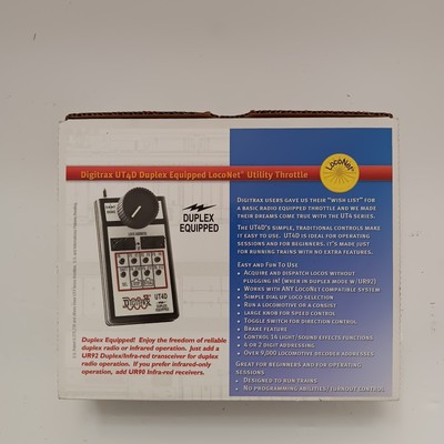 Digitrax UT4D Duplex Equipped Utility Throttle With Box And Paperwork