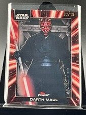 Topps Star Wars Smugglers Outpost Finest Darth Maul Lightsaber Shadowbox  3/10