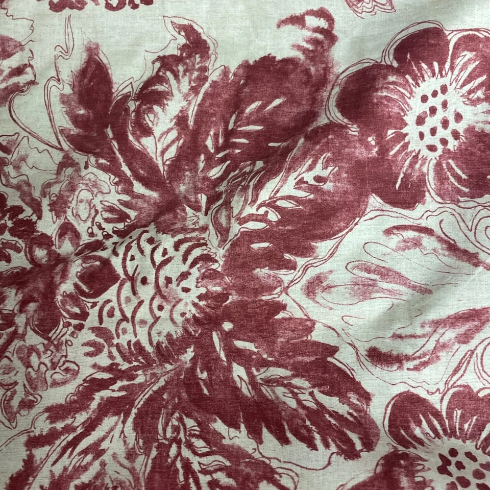 Juego de 2 fundas Pottery Barn de algodón orgánico Euro Sham 26" x 26" florales Foto 3 de 4