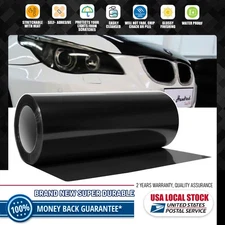 For Headlight+taillight Black Tint Film Lens Vinyl Wrap Protection 12"x71" New