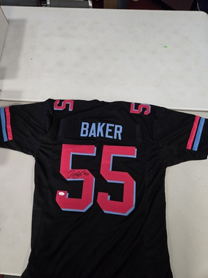 #ad #ad JEROME BAKER MIAMI DOLPHINS SIGNED CUSTOM MIAMI VICE JERSEY JSA WITNESS COA $65.00