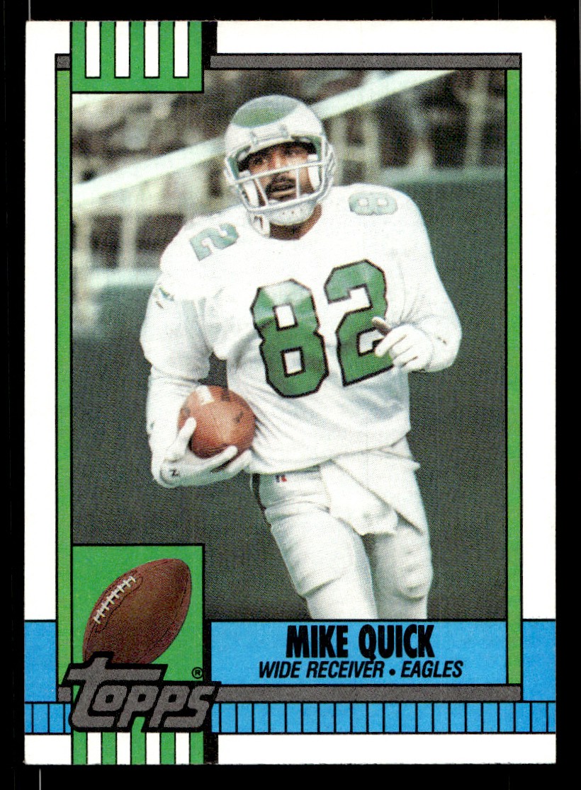 1990 Topps - Mike Quick #95 Football Sports Card Raw Trading Card