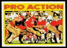 John Brodie, 1972 Topps, #124, San Francisco 49ers,