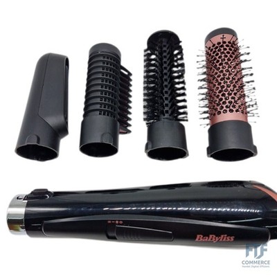 BaByliss Perfect Finish - 1000W Warmluftbürste. 3 Aufsätze zum Glätten, Volumen