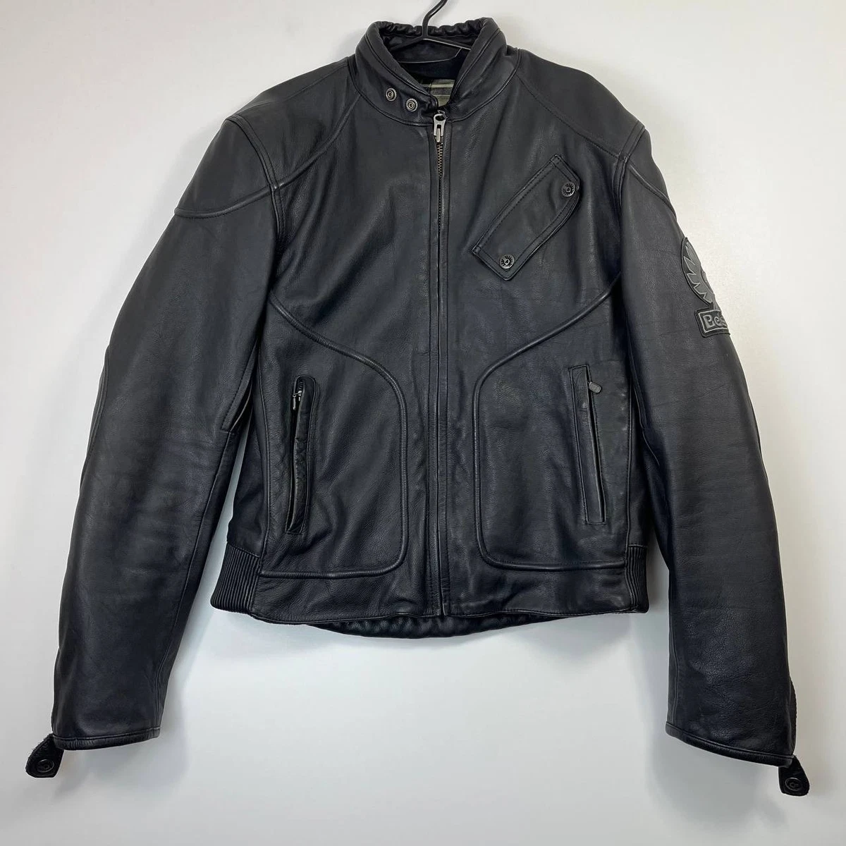 Belstaff Brown Leather Motorcycle Jacket Worn a few