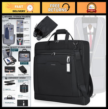 Travel Garment Bag for Hanging Clothes, Waterproof Suit Bag with Shoes Pocket, F